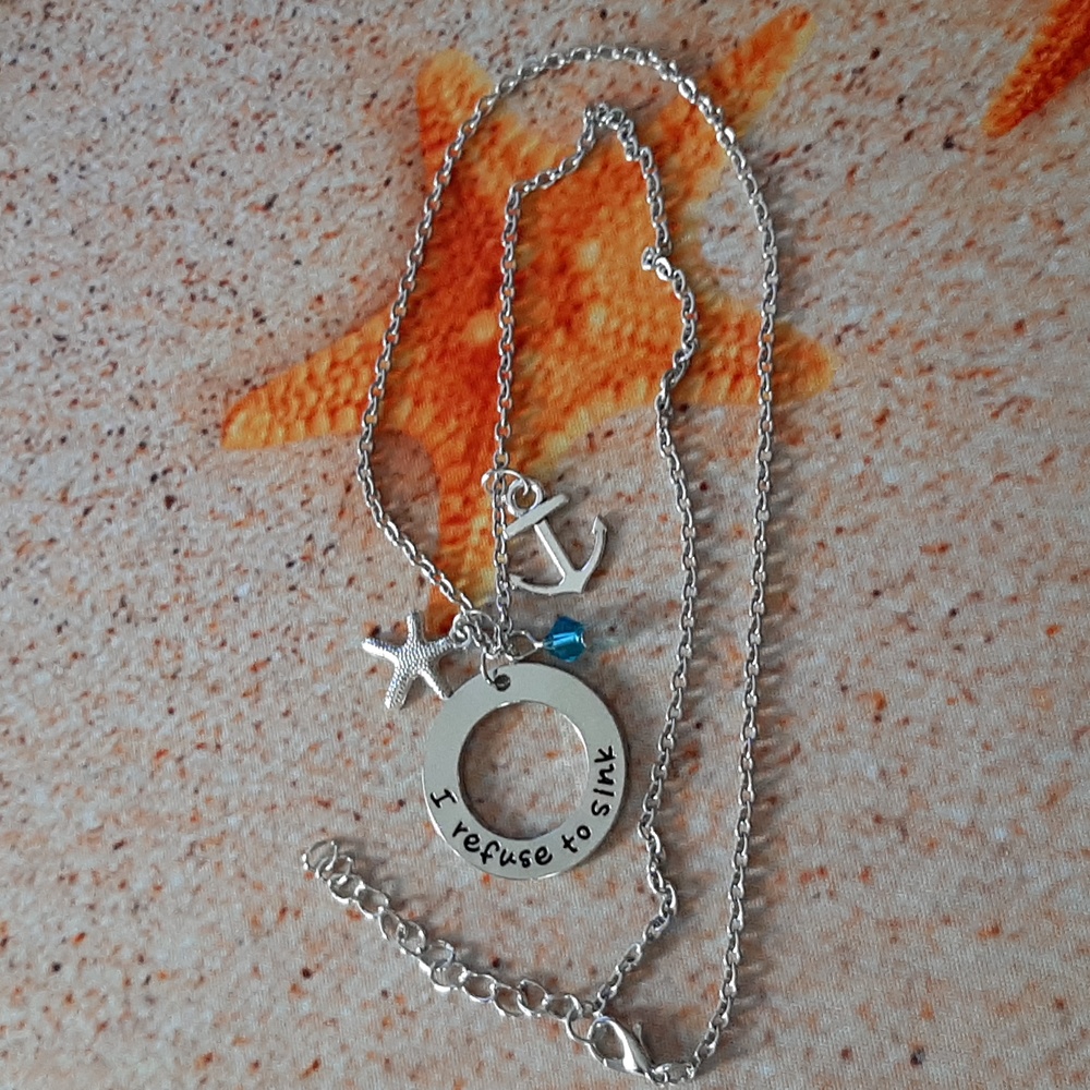 I refuse to sink Necklace NWT